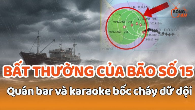 Bất thường của bão số 15, Quán bar và karaoke bốc cháy dữ dội